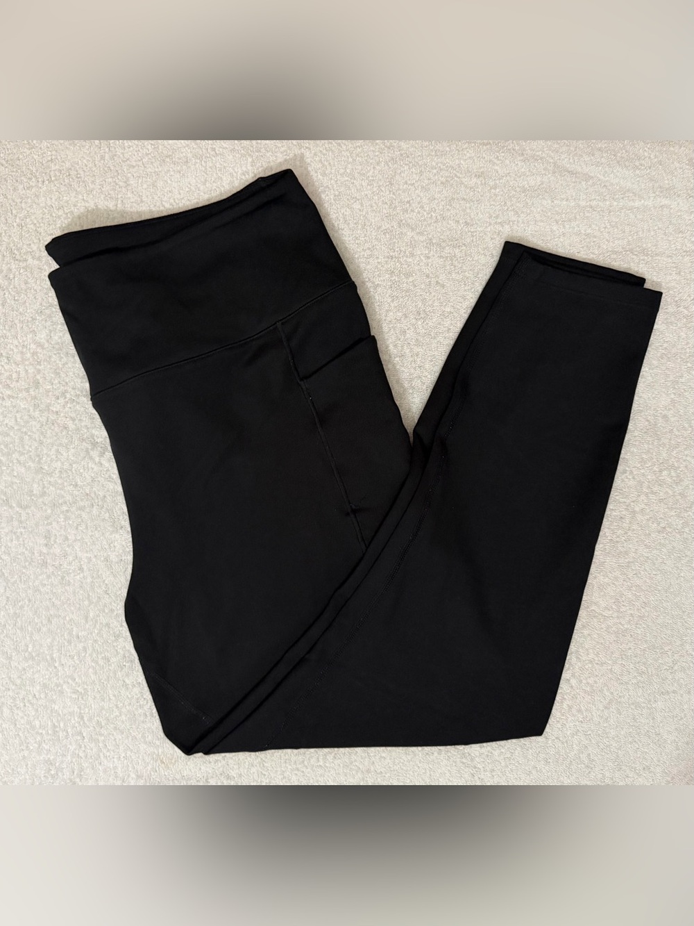 Danskin Ultra High Rise Brushed Leggings Pockets Classic Black Everyday 4560